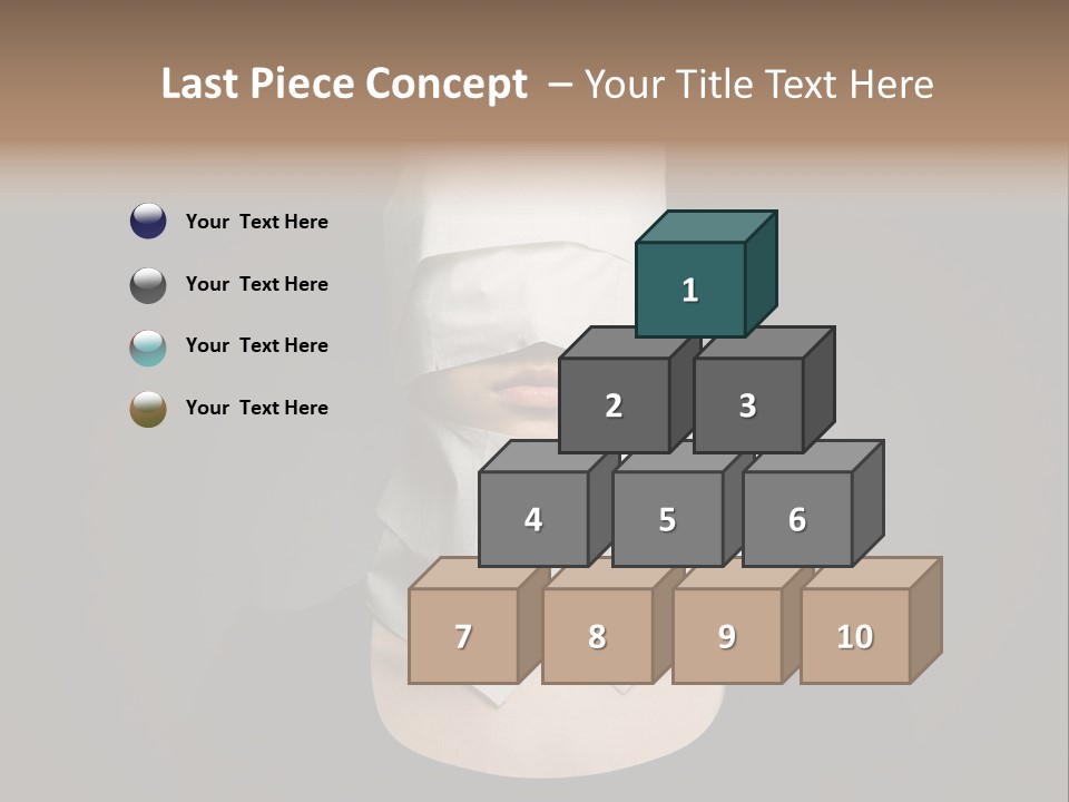 Female Around Face PowerPoint Template