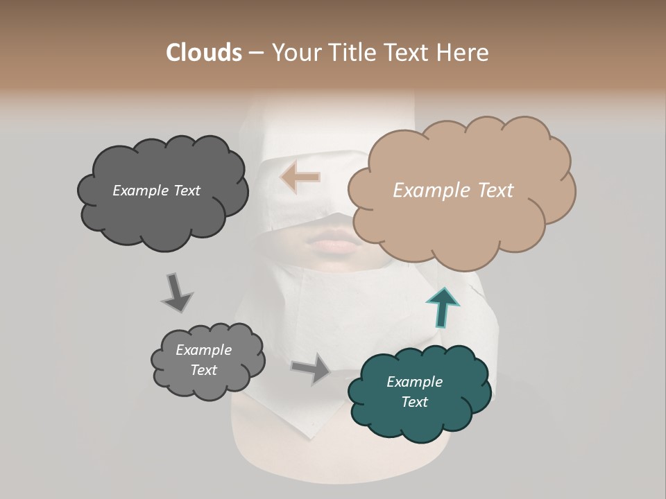 Female Around Face PowerPoint Template