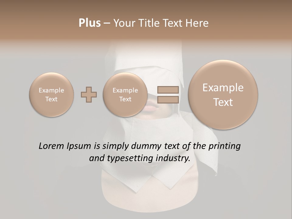 Female Around Face PowerPoint Template