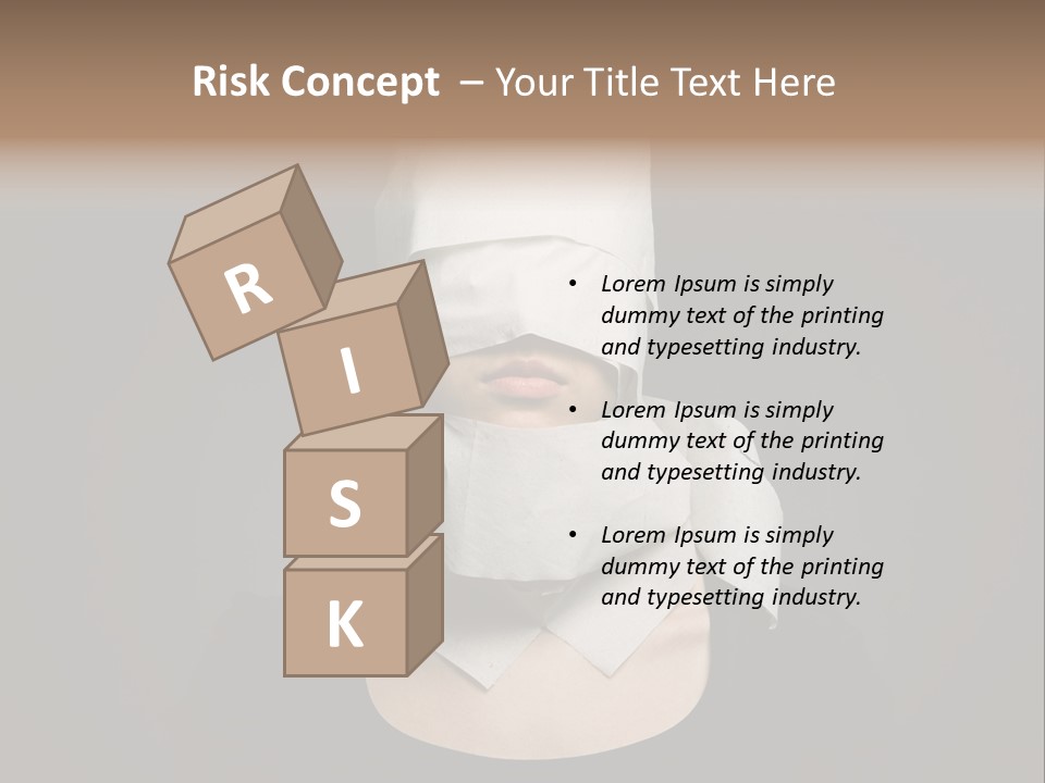 Female Around Face PowerPoint Template