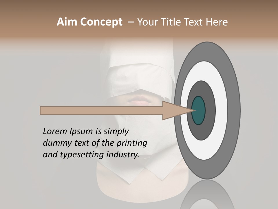 Female Around Face PowerPoint Template