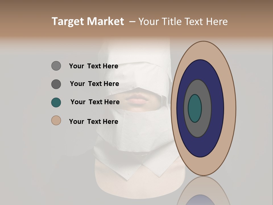 Female Around Face PowerPoint Template