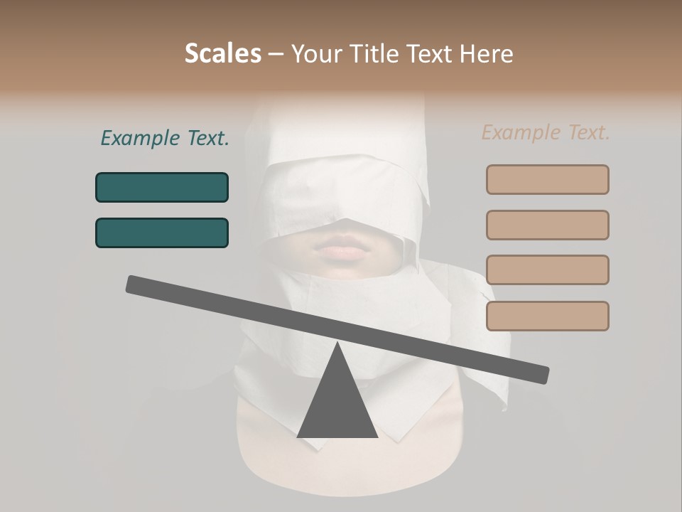 Female Around Face PowerPoint Template