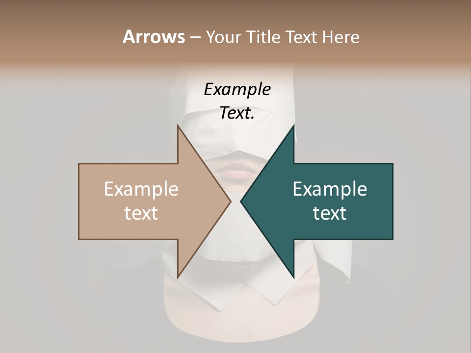 Female Around Face PowerPoint Template