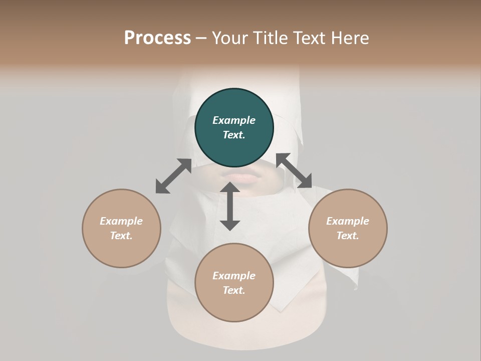 Female Around Face PowerPoint Template