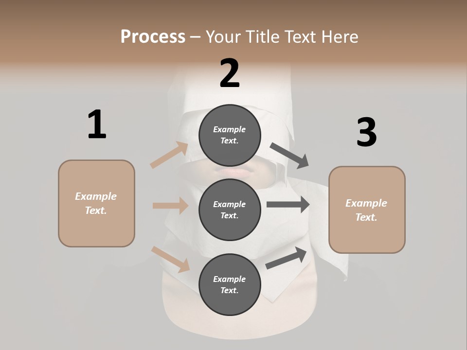 Female Around Face PowerPoint Template