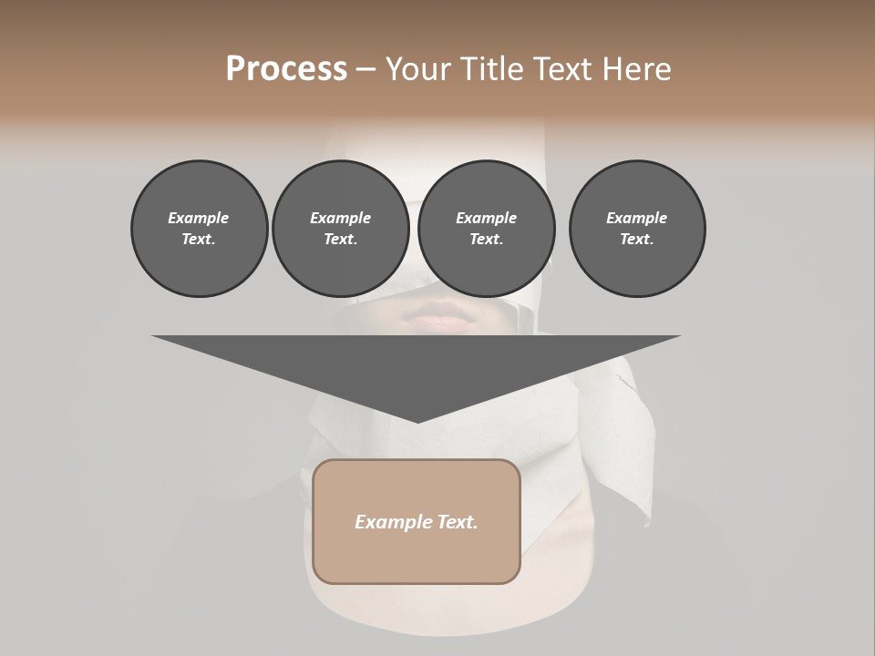 Female Around Face PowerPoint Template