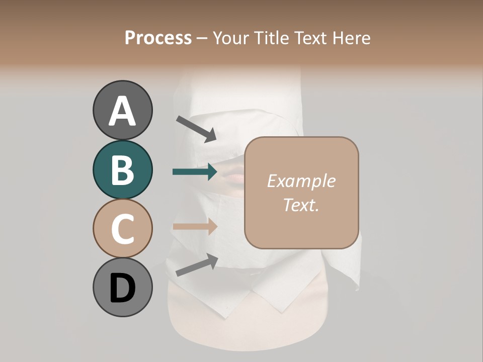 Female Around Face PowerPoint Template