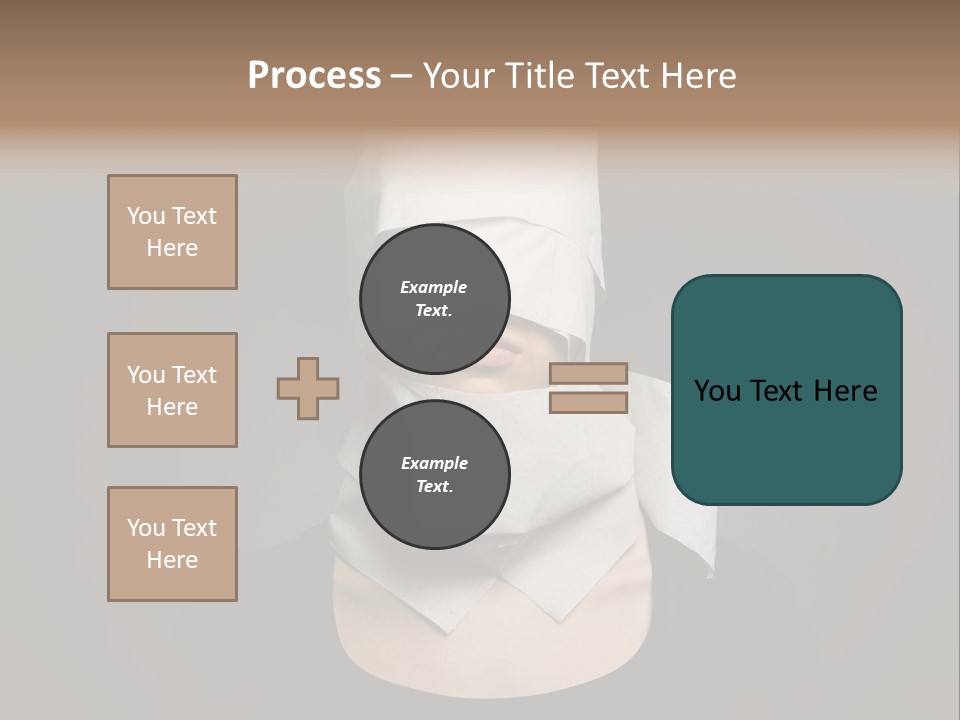Female Around Face PowerPoint Template