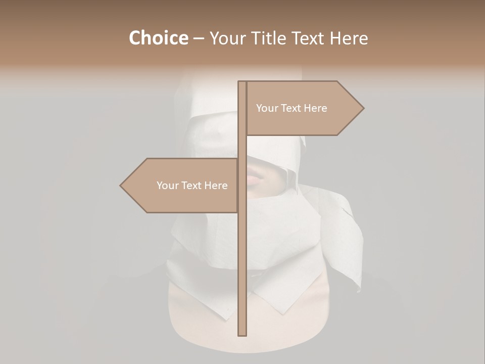 Female Around Face PowerPoint Template