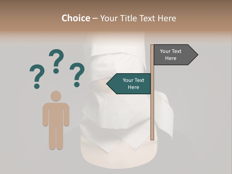 Female Around Face PowerPoint Template