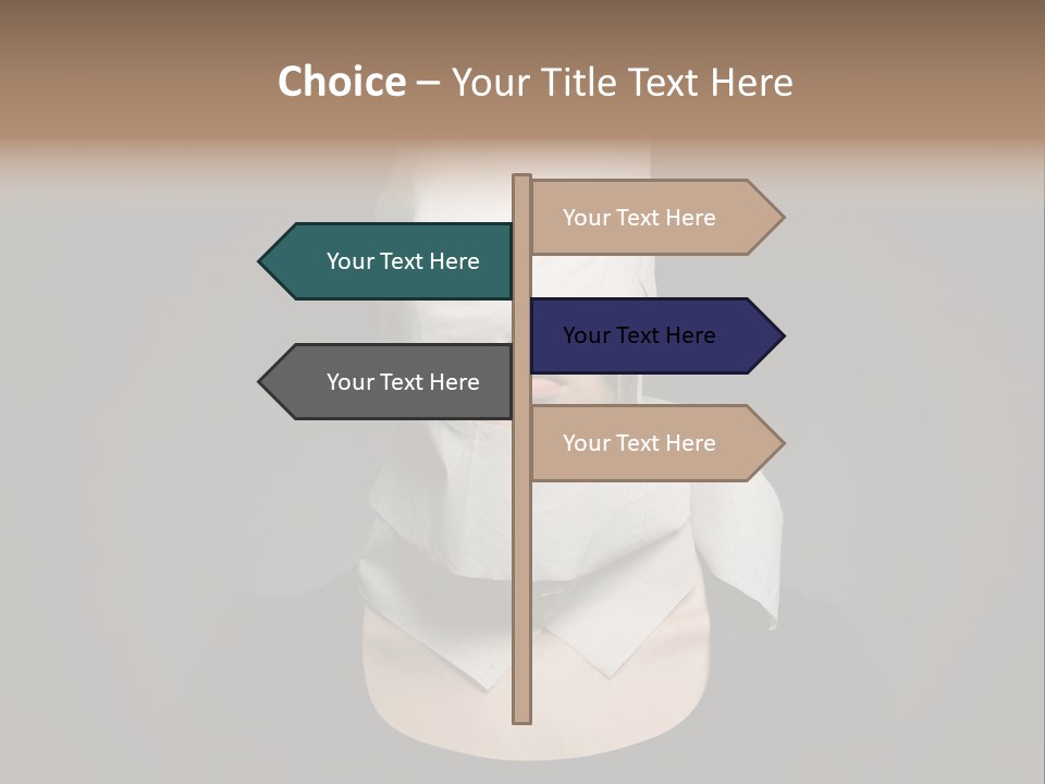 Female Around Face PowerPoint Template