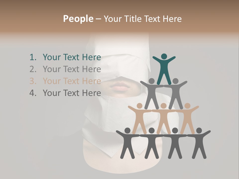 Female Around Face PowerPoint Template