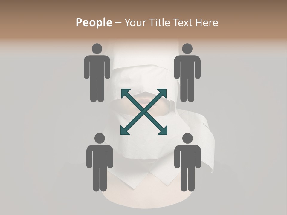 Female Around Face PowerPoint Template