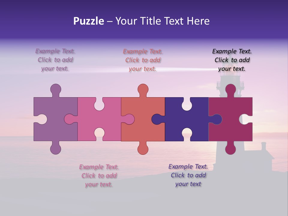 Romantic Starburst Filter PowerPoint Template