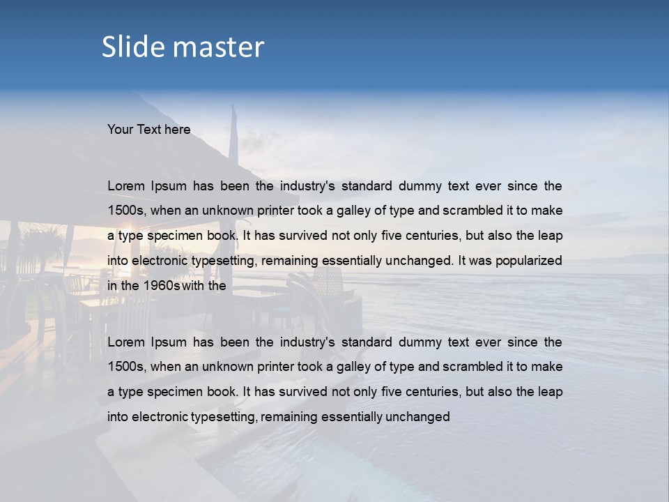 Asia Tropical Coastline PowerPoint Template