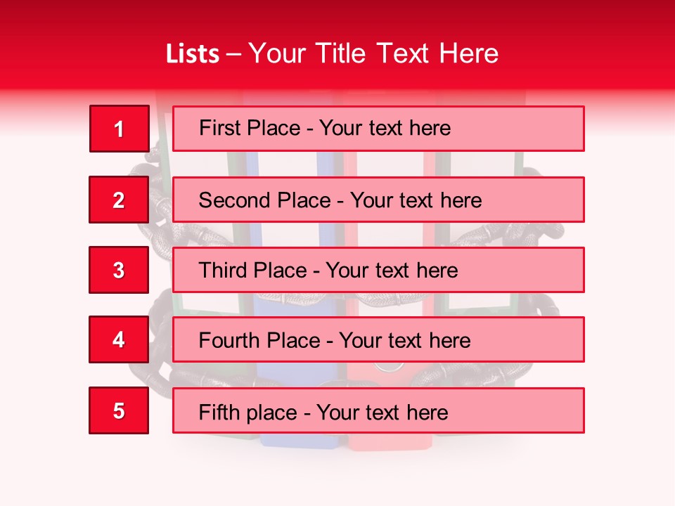 Folder Metal Storage PowerPoint Template