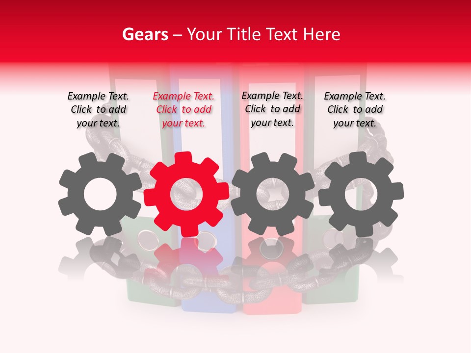 Folder Metal Storage PowerPoint Template