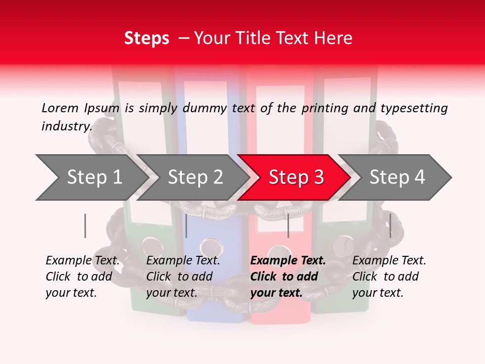 Folder Metal Storage PowerPoint Template