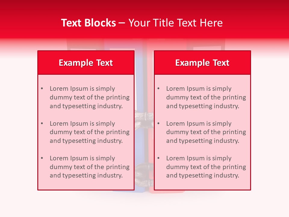 Folder Metal Storage PowerPoint Template