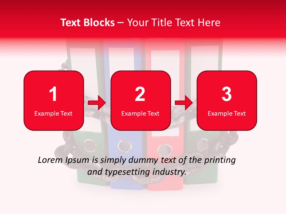 Folder Metal Storage PowerPoint Template