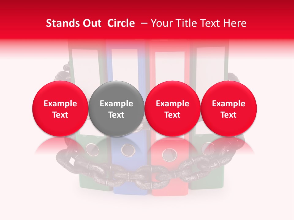 Folder Metal Storage PowerPoint Template