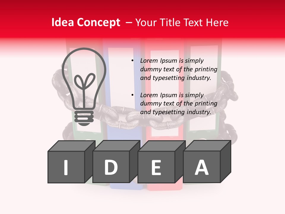 Folder Metal Storage PowerPoint Template