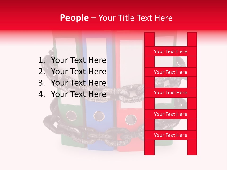 Folder Metal Storage PowerPoint Template