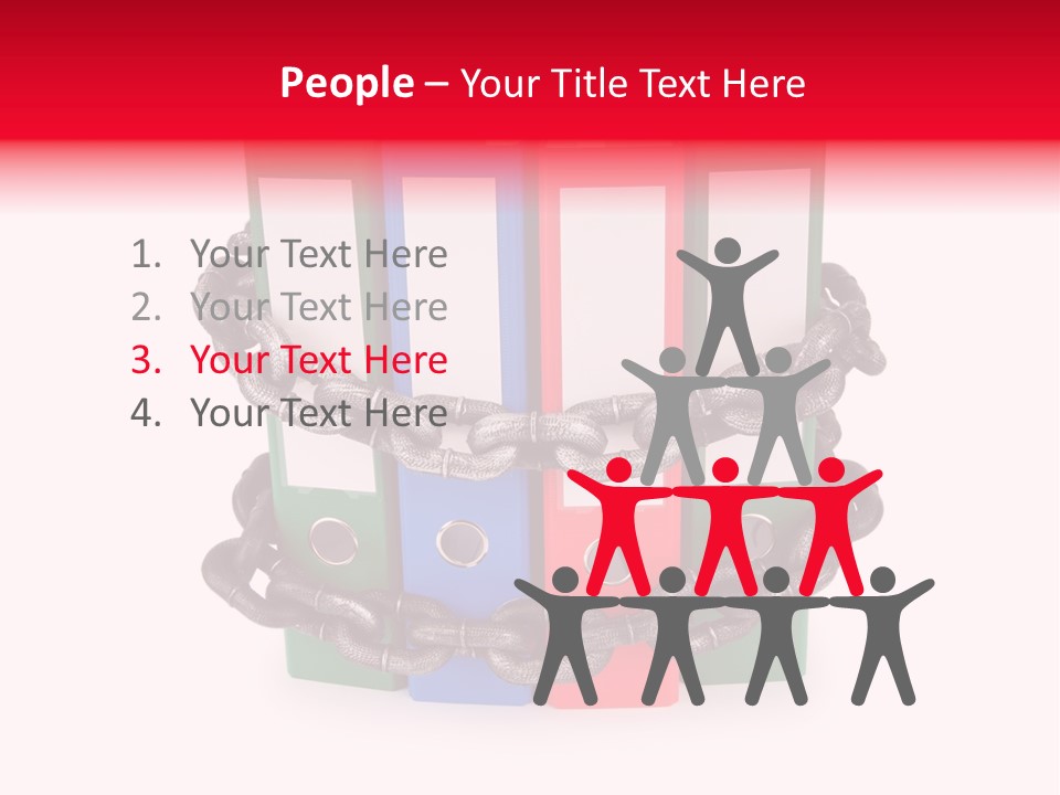 Folder Metal Storage PowerPoint Template