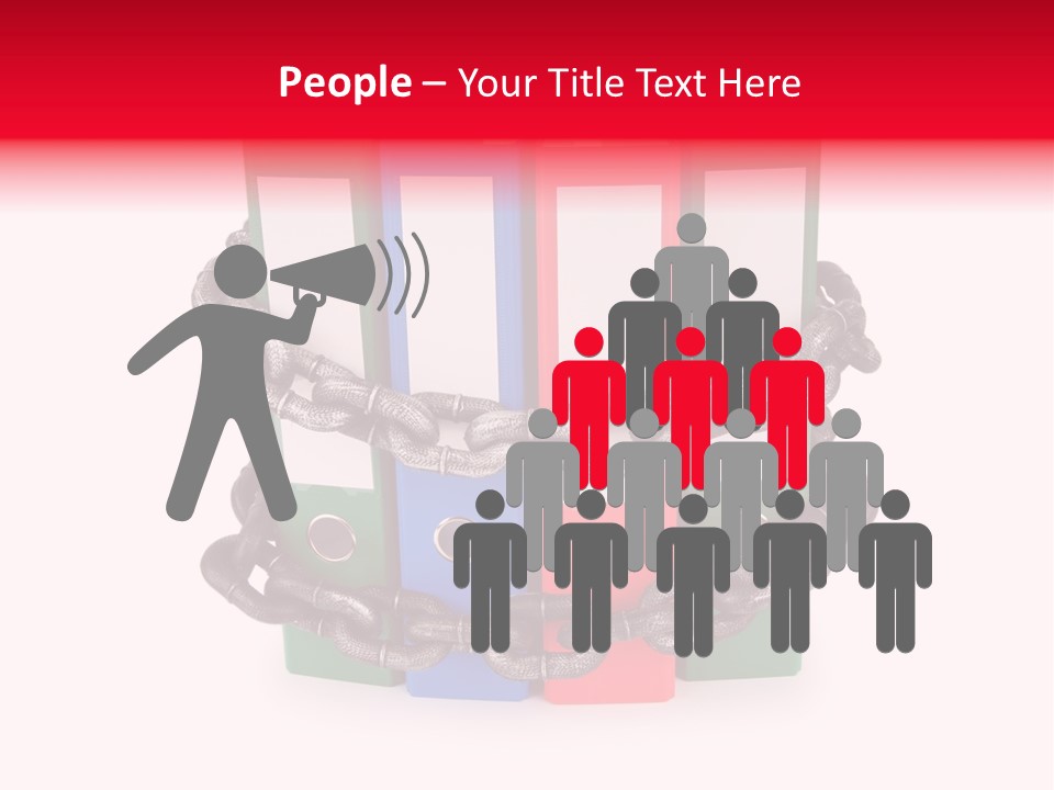 Folder Metal Storage PowerPoint Template