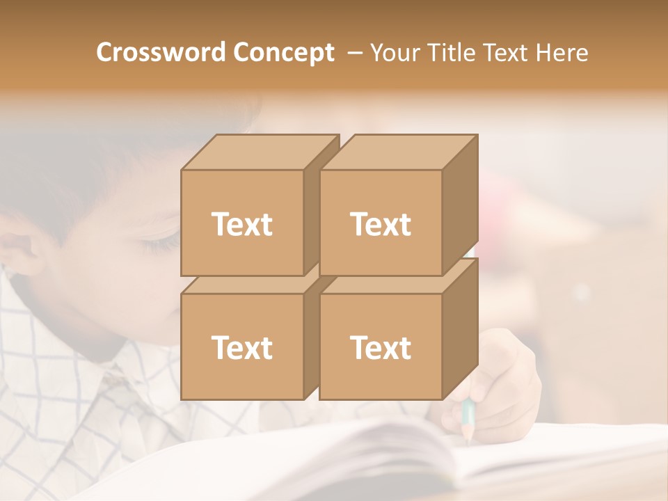 Hand Letters Win PowerPoint Template