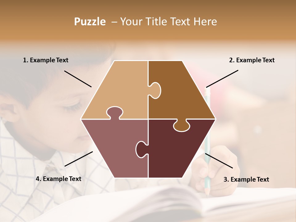 Hand Letters Win PowerPoint Template