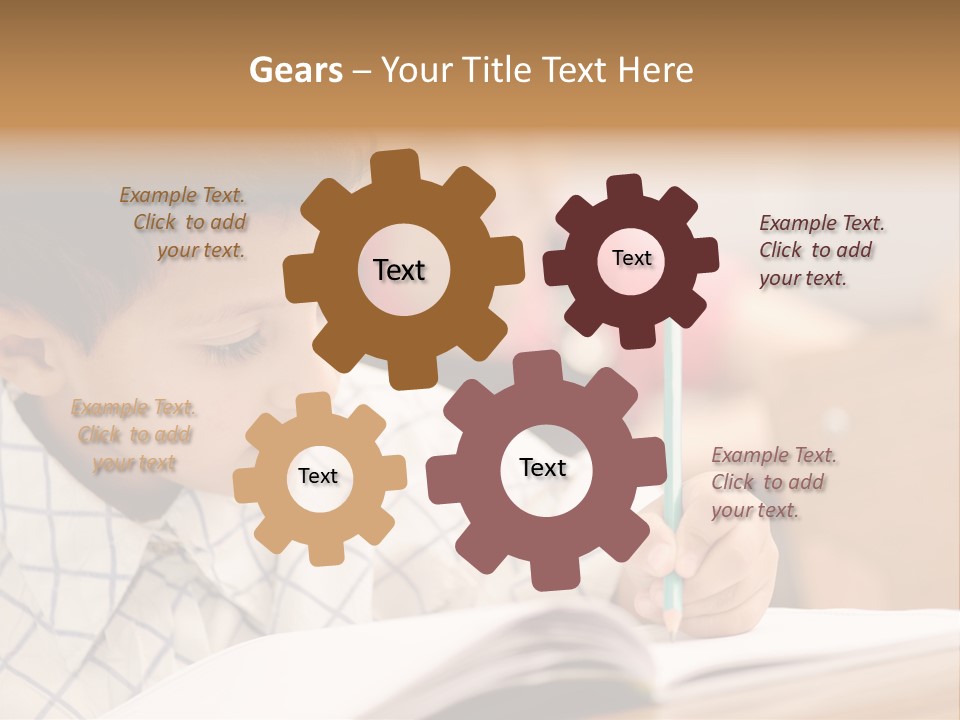 Hand Letters Win PowerPoint Template