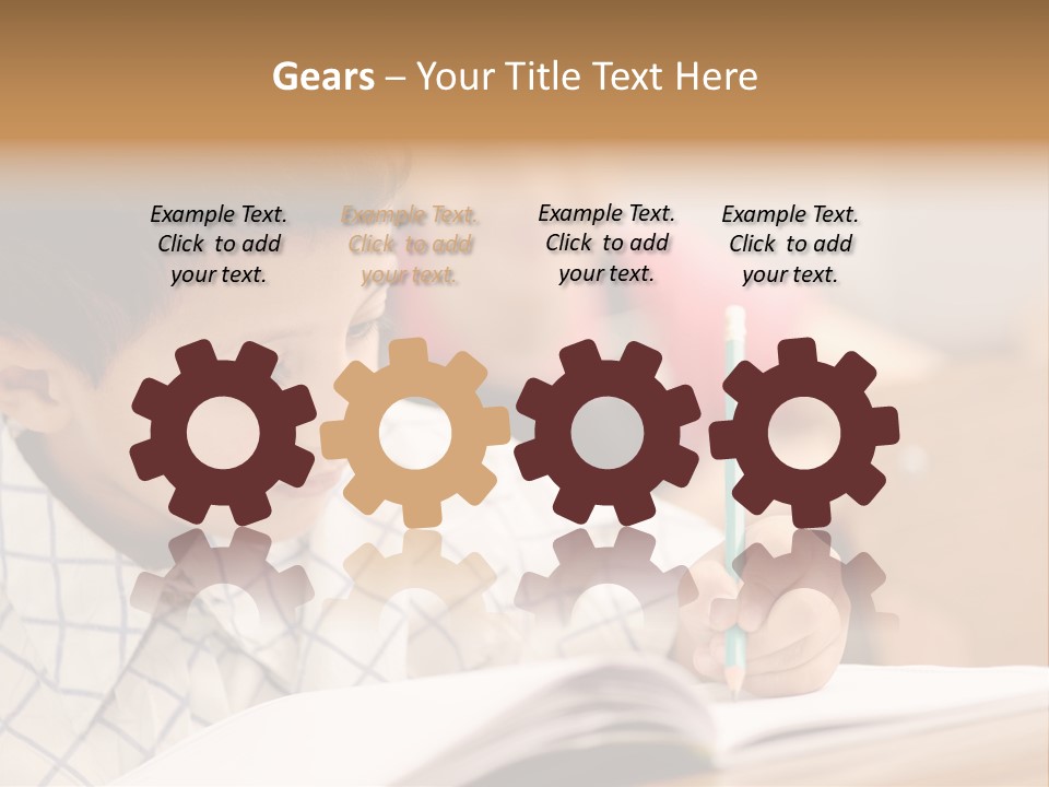 Hand Letters Win PowerPoint Template