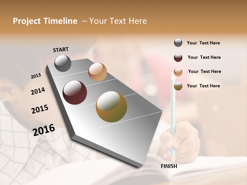 Hand Letters Win PowerPoint Template