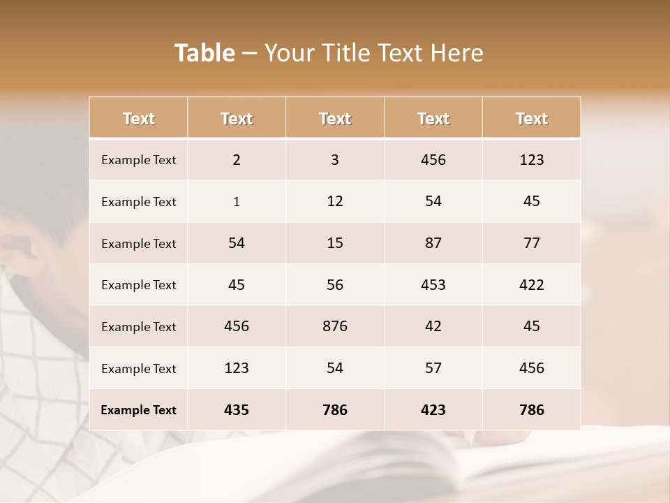Hand Letters Win PowerPoint Template