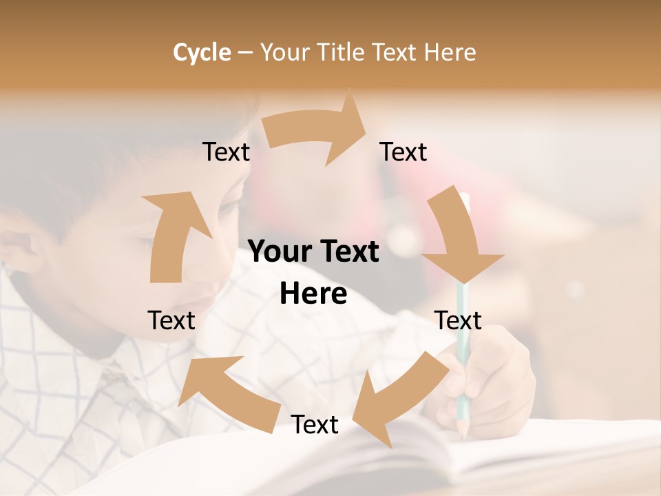 Hand Letters Win PowerPoint Template