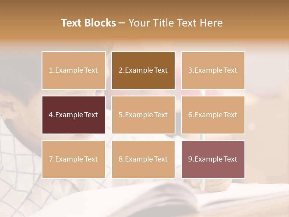 Hand Letters Win PowerPoint Template