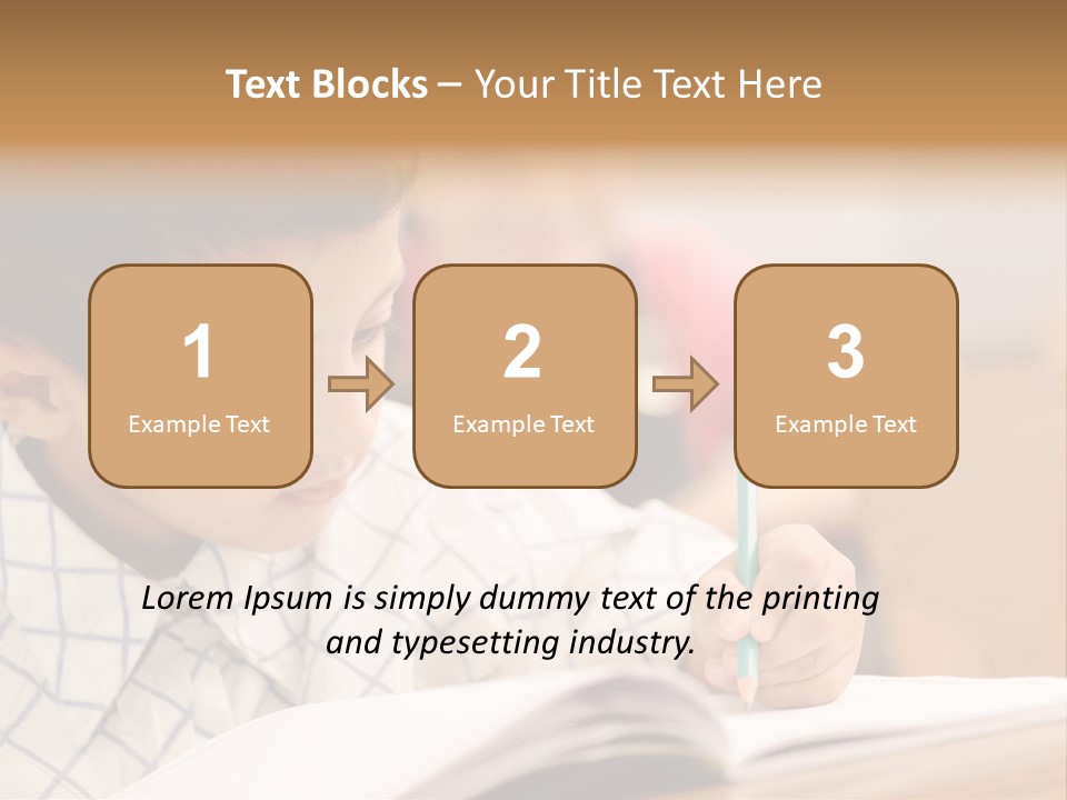 Hand Letters Win PowerPoint Template