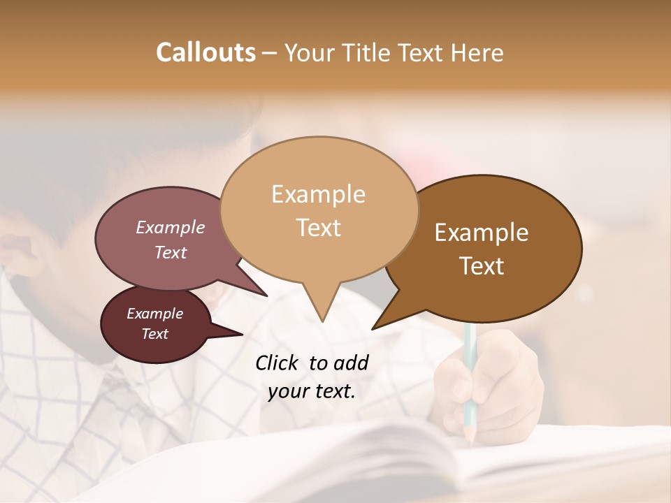 Hand Letters Win PowerPoint Template