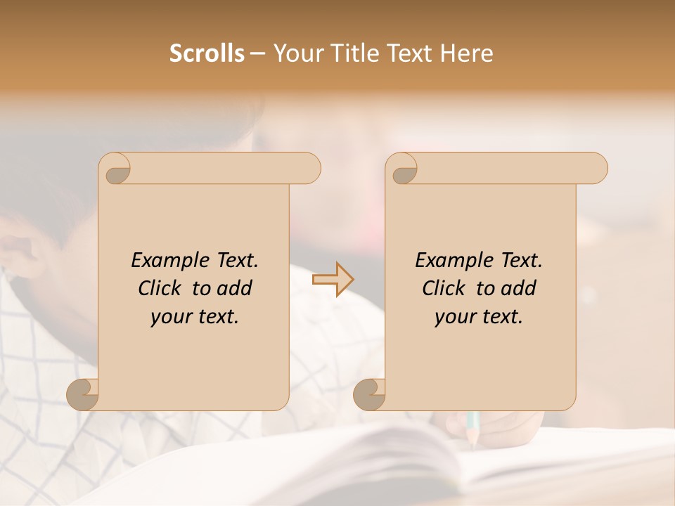 Hand Letters Win PowerPoint Template