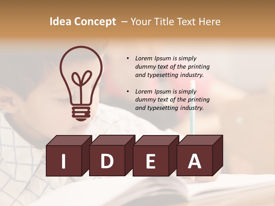 Hand Letters Win PowerPoint Template