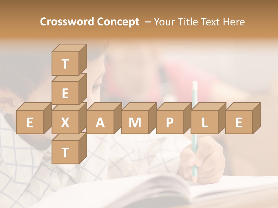 Hand Letters Win PowerPoint Template