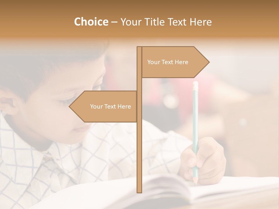 Hand Letters Win PowerPoint Template