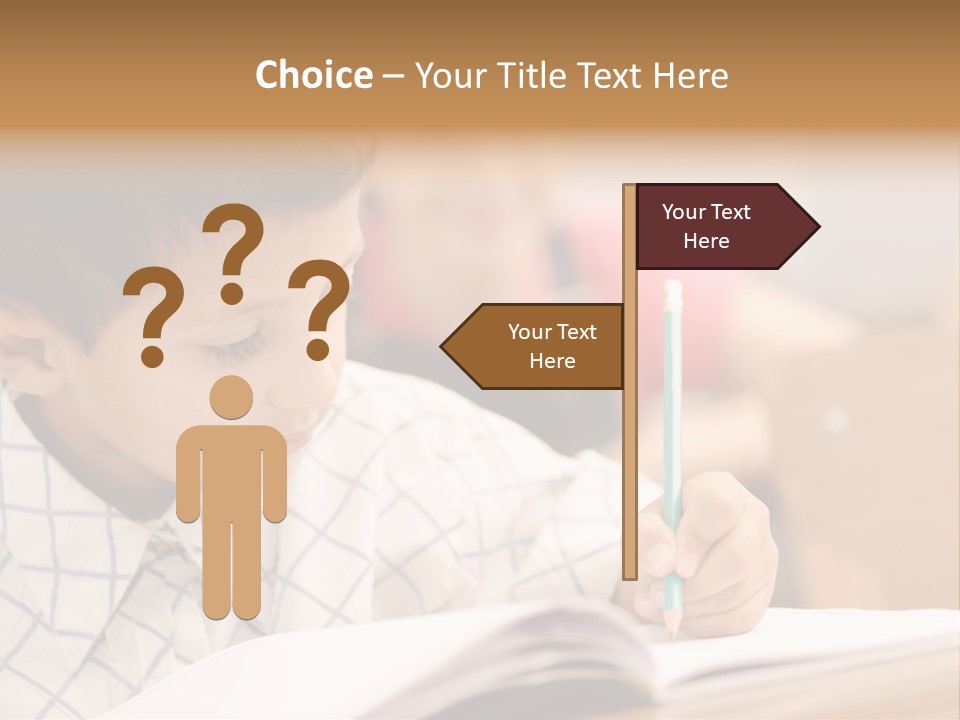 Hand Letters Win PowerPoint Template