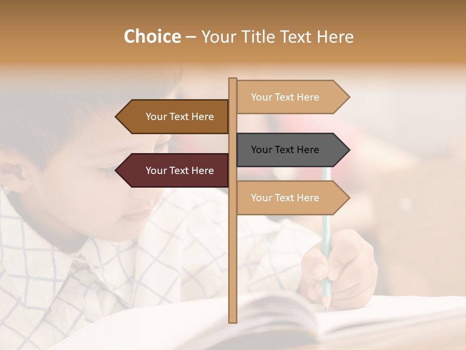 Hand Letters Win PowerPoint Template