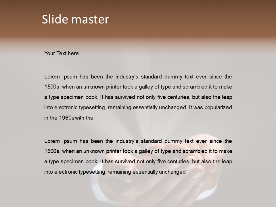 Necessity Suit Opportunity PowerPoint Template