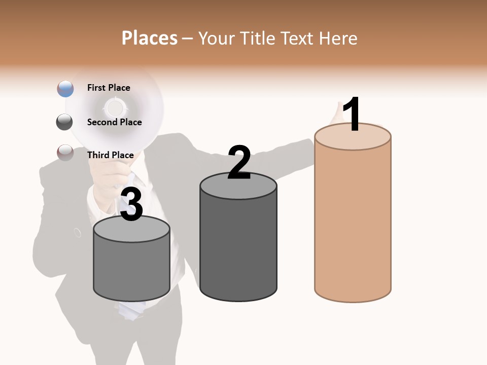 Shouting Speaker Energy PowerPoint Template