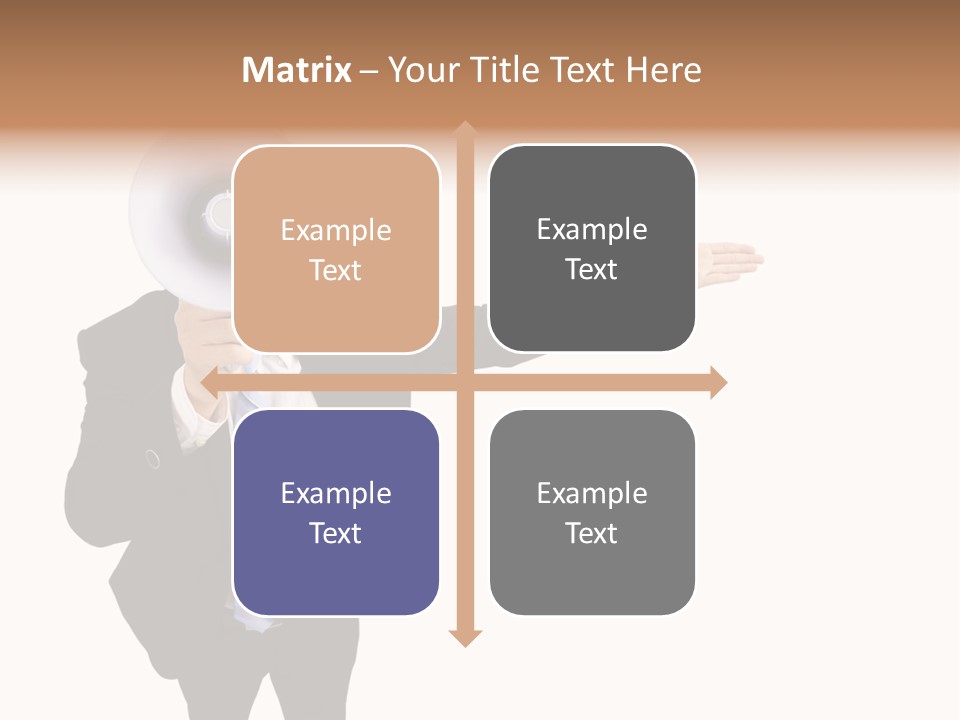 Shouting Speaker Energy PowerPoint Template