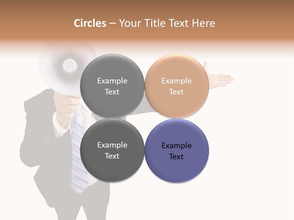 Shouting Speaker Energy PowerPoint Template